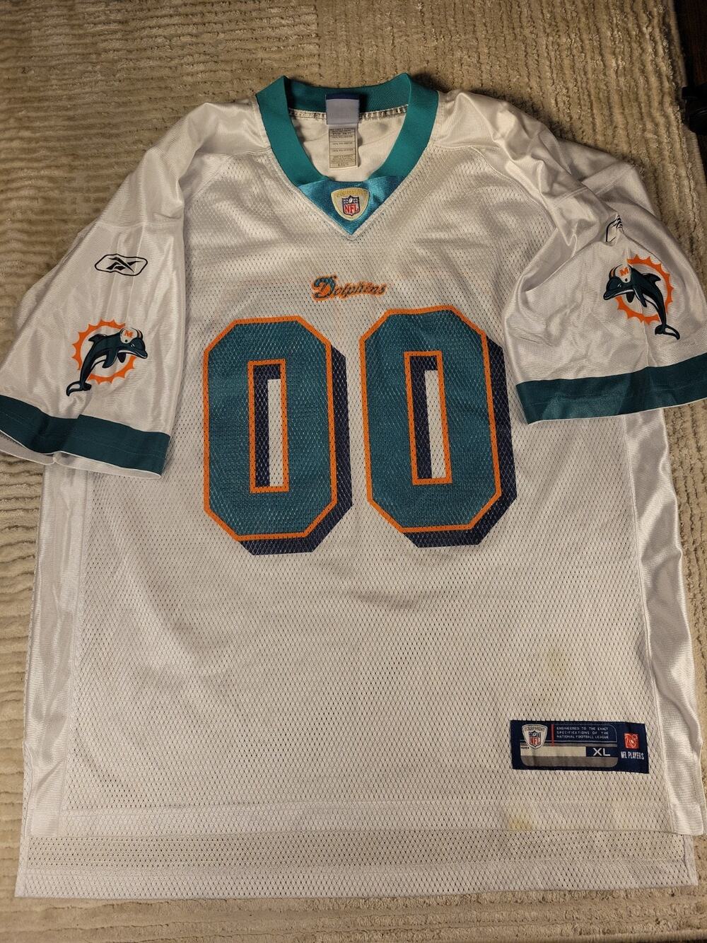 Reebok Miami Dolphins Football Jersey Mens Size XL Adult Extra-large